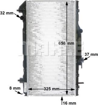 MAHLE CR 533 000S - Radiator, engine cooling autospares.lv