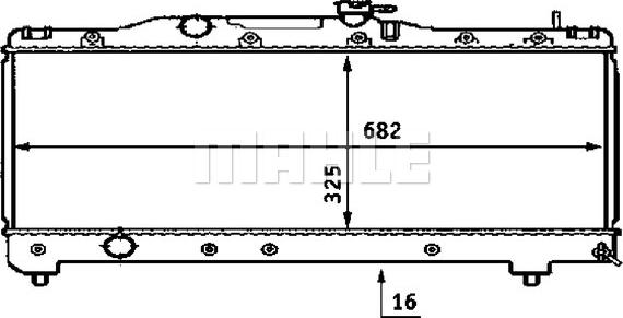 MAHLE CR 533 000S - Radiator, engine cooling autospares.lv