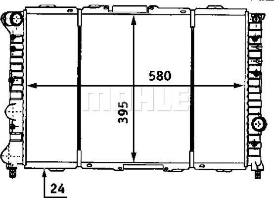 MAHLE CR 520 000S - Radiator, engine cooling autospares.lv