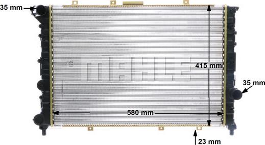 MAHLE CR 520 000S - Radiator, engine cooling autospares.lv