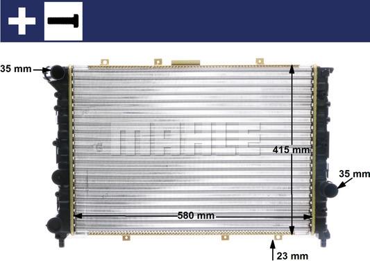 MAHLE CR 520 000S - Radiator, engine cooling autospares.lv