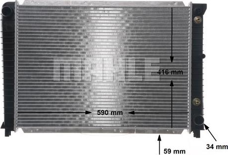 MAHLE CR 654 000S - Radiator, engine cooling autospares.lv