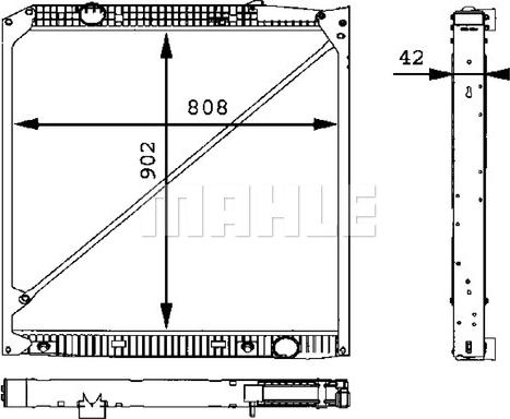 MAHLE CR 669 000P - Radiator, engine cooling autospares.lv