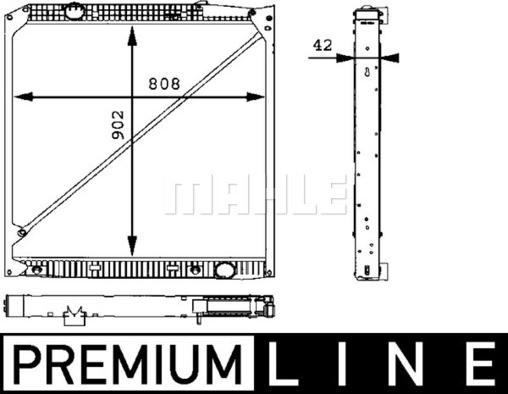 MAHLE CR 669 000P - Radiator, engine cooling autospares.lv