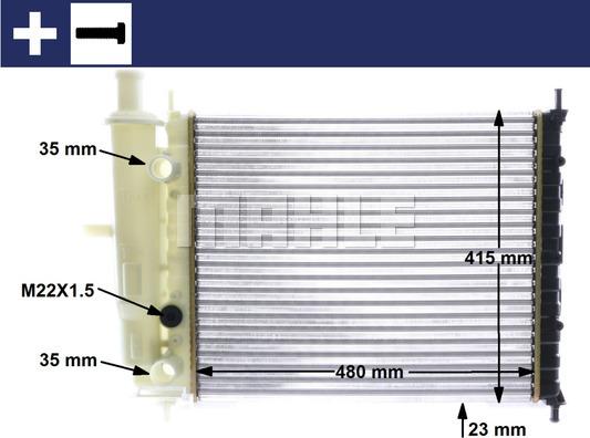 MAHLE CR 630 000S - Radiator, engine cooling autospares.lv