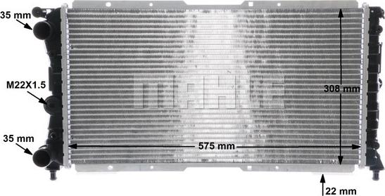 MAHLE CR 1441 000S - Radiator, engine cooling autospares.lv