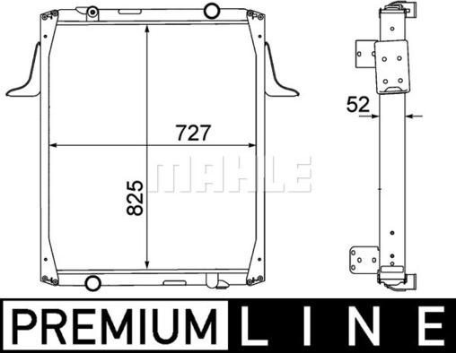 MAHLE CR 1555 000P - Radiator, engine cooling autospares.lv