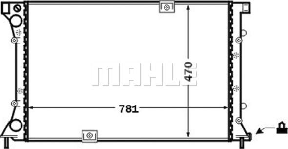 MAHLE CR 1505 000S - Radiator, engine cooling autospares.lv