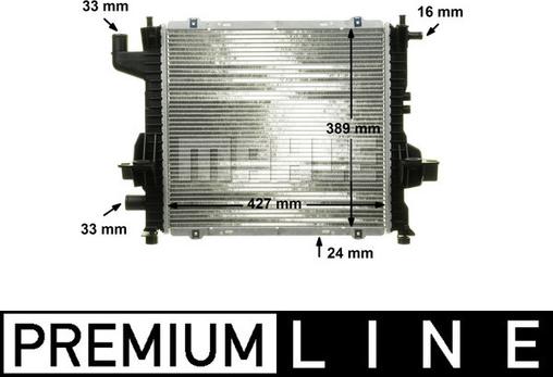 MAHLE CR 153 000P - Radiator, engine cooling autospares.lv