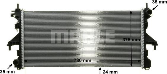 MAHLE CR 1068 000P - Radiator, engine cooling autospares.lv