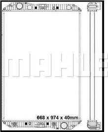 MAHLE CR 1175 000P - Radiator, engine cooling autospares.lv