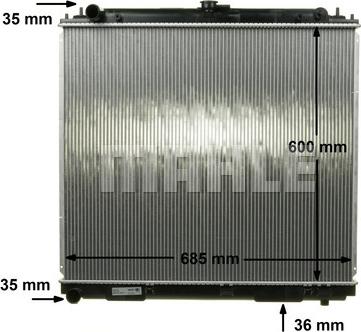 MAHLE CR 1878 000S - Radiator, engine cooling autospares.lv