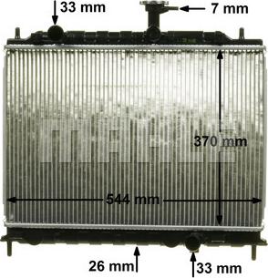 MAHLE CR 1304 000P - Radiator, engine cooling autospares.lv