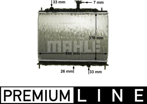 MAHLE CR 1304 000P - Radiator, engine cooling autospares.lv