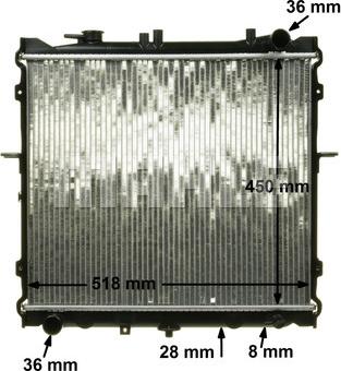 MAHLE CR 1325 000P - Radiator, engine cooling autospares.lv