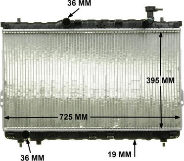 MAHLE CR 1297 000P - Radiator, engine cooling autospares.lv