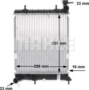 MAHLE CR 1281 001S - Radiator, engine cooling autospares.lv