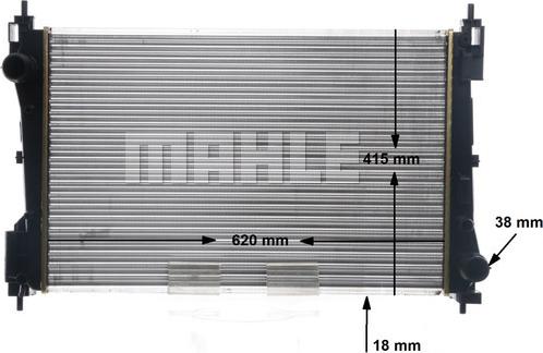 MAHLE CR 1794 000S - Radiator, engine cooling autospares.lv