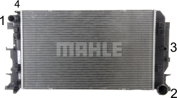 MAHLE CR 1719 000P - Radiator, engine cooling autospares.lv