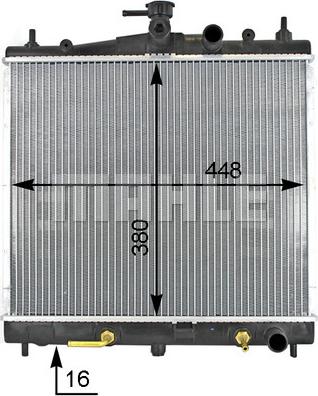 MAHLE CR 1789 000S - Radiator, engine cooling autospares.lv