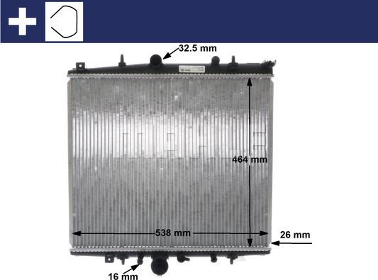 MAHLE CR 852 000S - Radiator, engine cooling autospares.lv