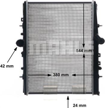 MAHLE CR 883 000S - Radiator, engine cooling autospares.lv