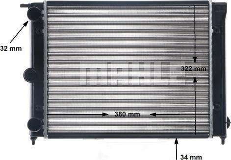 MAHLE CR 344 000S - Radiator, engine cooling autospares.lv