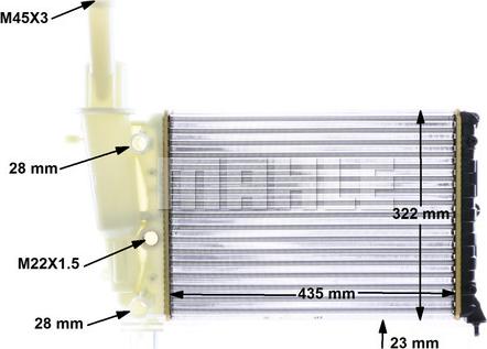 MAHLE CR 351 000S - Radiator, engine cooling autospares.lv