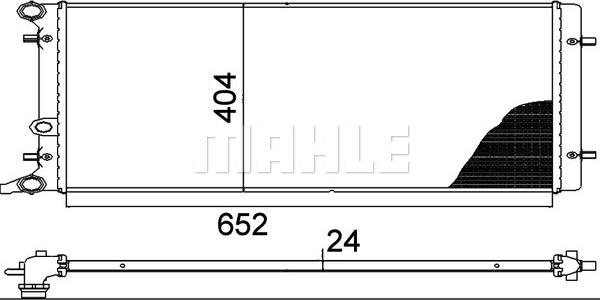 MAHLE CR 368 000P - Radiator, engine cooling autospares.lv