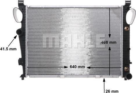 MAHLE CR 304 000S - Radiator, engine cooling autospares.lv