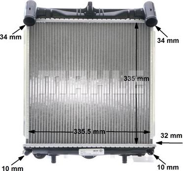 MAHLE CR 339 000S - Radiator, engine cooling autospares.lv