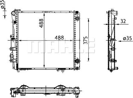 MAHLE CR 339 000S - Radiator, engine cooling autospares.lv