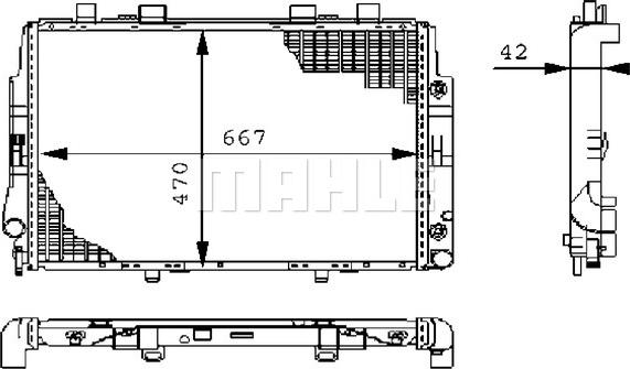 MAHLE CR 247 000S - Radiator, engine cooling autospares.lv