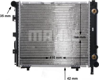 MAHLE CR 256 000S - Radiator, engine cooling autospares.lv