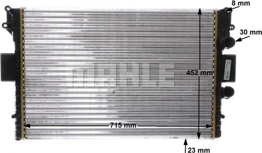 MAHLE CR 2006 000P - Radiator, engine cooling autospares.lv