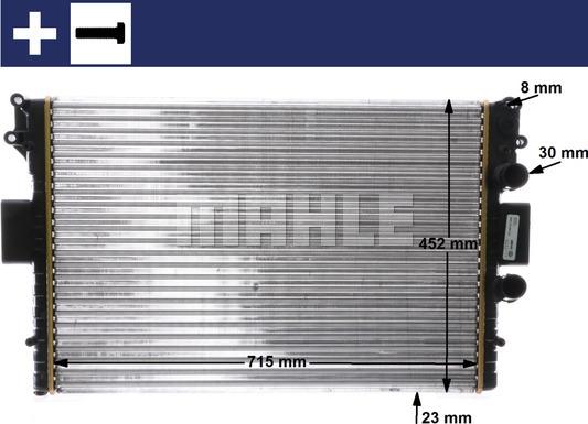 MAHLE CR 2006 000S - Radiator, engine cooling autospares.lv