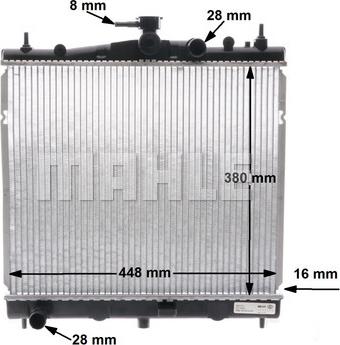 MAHLE CR 2164 000S - Radiator, engine cooling autospares.lv