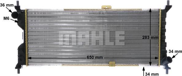 MAHLE CR 286 000S - Radiator, engine cooling autospares.lv