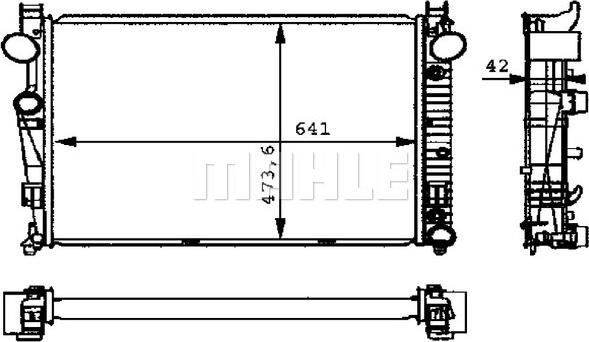 MAHLE CR 226 000P - Radiator, engine cooling autospares.lv