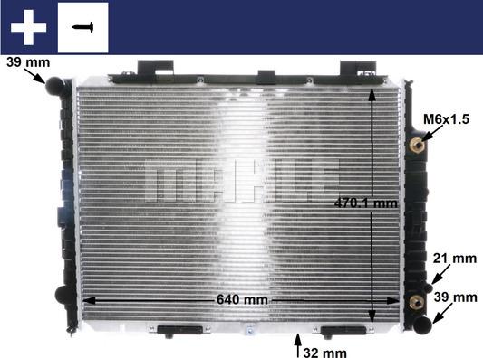 MAHLE CR 2204 001S - Radiator, engine cooling autospares.lv