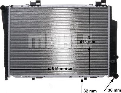 MAHLE CR 270 000S - Radiator, engine cooling autospares.lv