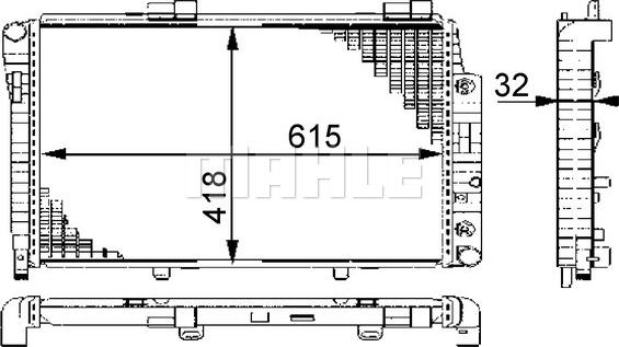 MAHLE CR 270 000S - Radiator, engine cooling autospares.lv