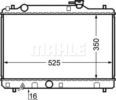 MAHLE CR 743 000S - Radiator, engine cooling autospares.lv