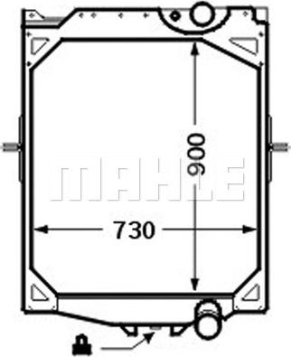 MAHLE CR 756 000P - Radiator, engine cooling autospares.lv