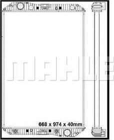 MAHLE CR 713 000P - Radiator, engine cooling autospares.lv