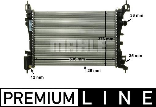 MAHLE CR 774 000P - Radiator, engine cooling autospares.lv