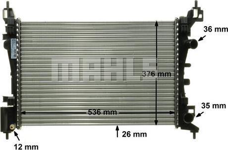 MAHLE CR 774 000P - Radiator, engine cooling autospares.lv