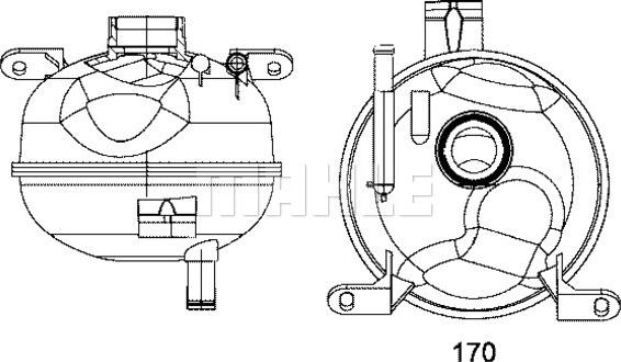 MAHLE CRT 8 000S - Expansion Tank, coolant autospares.lv