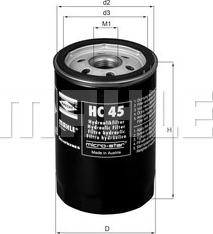 MAHLE HC 45 - Hydraulic Filter, automatic transmission autospares.lv