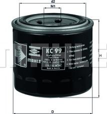 MAHLE KC 99 - Fuel filter autospares.lv